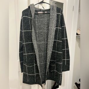 Cyrus Charcoal Knit Cardigan